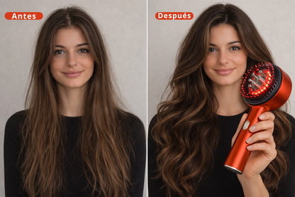 Dafonix™ 3 en 1 – Cepillo Masajeador Inteligente Anticaída con Luz Roja
